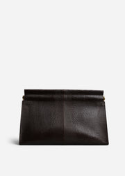 Large Leather Clutch - Espresso - CO Collections